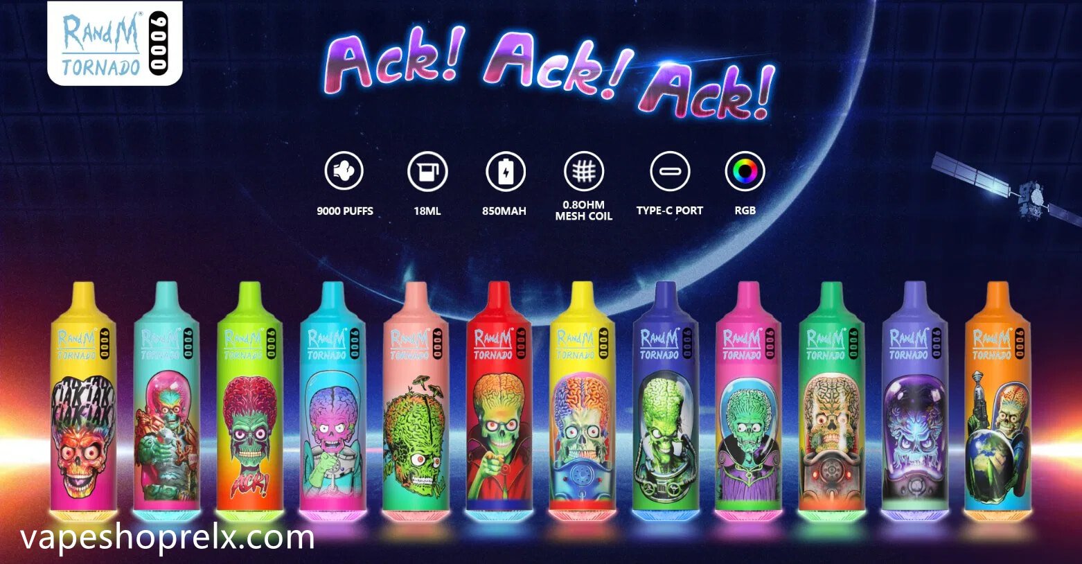 RandM Tornado 9000 Puffs FUMOT 歐美爆款一次性電子煙/可充電拋棄式霧化棒-1 RandM Tornado 9000 Puffs FUMOT 歐美爆款一次性電子煙/可充電拋棄式霧化棒-1